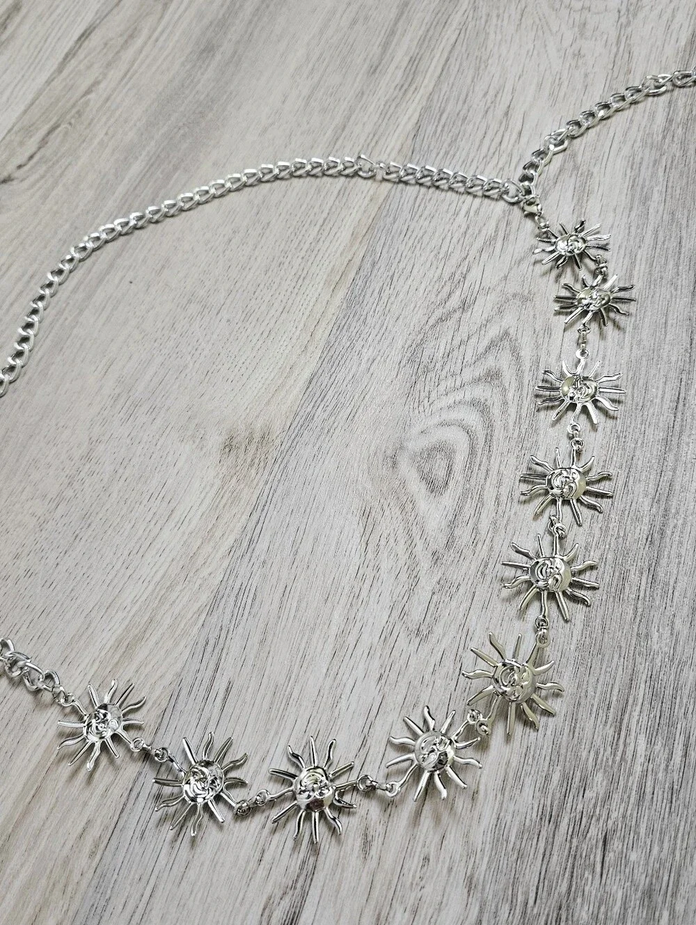 Celestial Boho Sun Lightweight Metal Belt